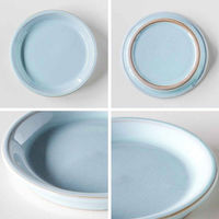 丸利玉樹利喜蔵商店 プレート 8.5cm HINATA 陶器 ブルー 426049 1個（直送品）