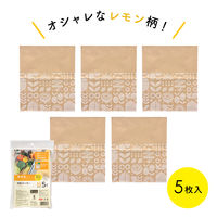 紙製ストッカー Mサイズ レモン柄 1袋（5枚入）ネクスタ