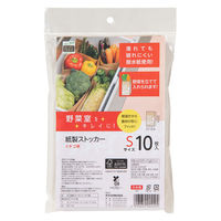 紙製ストッカー Sサイズ イチゴ柄 1セット（1袋（10枚入）×3）ネクスタ