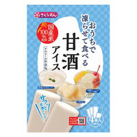 アイス シャーベット 凍らせて食べる　甘酒アイス 4本入 70g 1セット（1個×6）