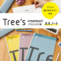 日本ノート Tree'sノート A4 PメモリB罫6mm 40枚 ライトブルー TRPBA4 1冊