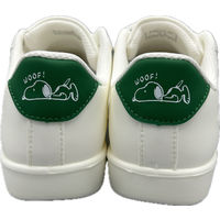 コマリヨー スヌーピー コートタイプスニーカー WHT/GRN 24.5cm  8292ー04 1足