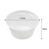 エフピコ FTドリス 115-380 NK 白 1箱（750枚：30枚入×25袋）