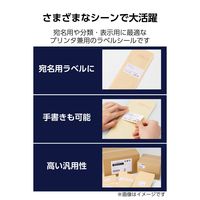 ラベルシール キレイにはがせる 表示・宛名ラベル 24面 上下余白付 10シート A4 EDT-ECK24AS10 エレコム（直送品）