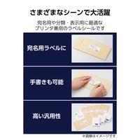 ラベルシール キレイにはがせる 表示・宛名ラベル 10面 四辺余白付 角丸 10シート A4 EDT-ECKR10AS10 エレコム（直送品）