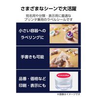 ラベルシール キレイにはがせる 表示・宛名ラベル 48面 四辺余白付 丸型 10シート A4 EDT-ECKRC48S10 エレコム（直送品）
