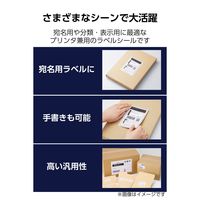 ラベルシール キレイにはがせる 表示・宛名ラベル 4面 余白なし 10シート A4 EDT-ECK4S10 エレコム（直送品）