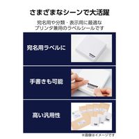 ラベルシール キレイにはがせる 表示・宛名ラベル 60面 四辺余白付 角丸 10シート A4 EDT-ECKR60S10 エレコム（直送品）