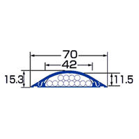 サンワサプライ ケーブルカバー(ライトブラウン) CA-R70LBR 1個（わけあり品）