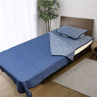 モリリン 冷感寝具セット ネイビー S1092SE3 1個（わけあり品）