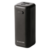 モバイルバッテリー 乾電池式 (USB-C/USB-Aポート) 単3×4本 ブラック DE-KD06BK エレコム 1個（直送品）