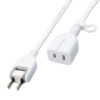 延長コード 2m 1個口 電源タップ 絶縁キャップ ホコリ防止シャッター 耐トラッキング 白 ECT-4220WH エレコム 1個（直送品）