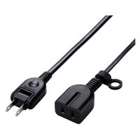 延長コード 3m 1個口 電源タップ 絶縁キャップ ホコリ防止シャッター 耐トラッキング 黒 ECT-4230BK エレコム 1個（直送品）