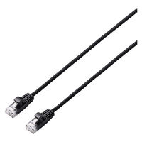 LANケーブル CAT6A 3m 爪折れ防止 高耐久 メッシュ ブラック LD-GPAM/BK30 エレコム 1個（直送品）