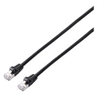 LANケーブル CAT7 10m 爪折れ防止 高耐久 メッシュ シールド構造 ブラック LD-TWSM/BK100 エレコム 1個（直送品）