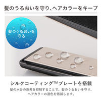 ストレート ヘアアイロン 25mm シルクコーティング プロテクトイオン ブラック NIS500B-K テスコム 1個（直送品）