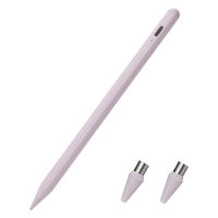 タッチペン スタイラスペン 充電式 USB Type-C 急速充電 磁気吸着 ピンク P-TPACST05PN エレコム 1個（直送品）