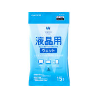 液晶クリーナー ウェットティッシュ ノンアルコール 15枚入り 帯電防止 WC-DP15H エレコム 1個（直送品）