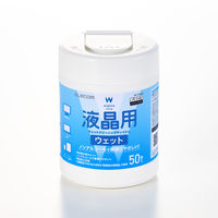 液晶クリーナー ウェットティッシュ ノンアルコール 50枚入り ミニボトル WC-DP50B エレコム 1個（直送品）