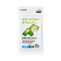 ウェットティッシュ クリーナー 15枚入り 除菌 アルコール 超速乾 WC-ST15H エレコム 1個（直送品）