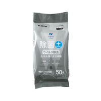 ウェットティッシュ クリーナー 50枚入り ウイルス除去 除菌 消臭 WC-VR50H エレコム 1個（直送品）