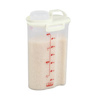 密閉ハンディライスストッカー 2.4kg用 日本製 米びつ HB-3898 パール金属