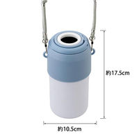 ペットボトルホルダー 保冷保温 真空二重構造 300~650ml アイスブルー 1個 LIV PLUS