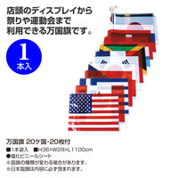 【イベント用品・販促用品】ササガワ 万国旗 20ケ国・20枚付 40ー7461 1本