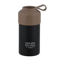 ペットボトルホルダー ペットボトルクーラー ステンレス 保冷 保温 500~600mL用 ブラック 1セット（1個×3）ベストコ