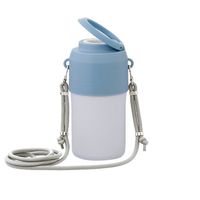 ペットボトルホルダー 保冷保温 真空二重構造 300~650ml アイスブルー 1セット(1個×10) LIV PLUS