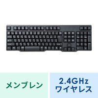 サンワサプライ ワイヤレスキーボード(2.4GHzワイヤレス) SKB-WL40BK 1個