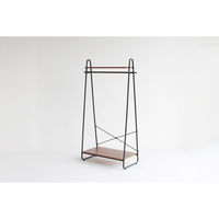 ICHIBA 棚付きハンガーラック 幅900×奥行400×高さ1510ｍｍ ブラウン ANH-3293BR-II 1台（直送品）