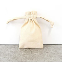 日本紐釦貿易 (Nippon Chuko) コットン フリル巾着ポーチ [SS] ナチュラル 1枚入 ES322N 1セット(10個入)（直送品）