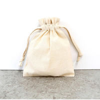 日本紐釦貿易 (Nippon Chuko) コットン フリル巾着ポーチ [S] ナチュラル 1枚入 ES323N 1セット(10個入)（直送品）