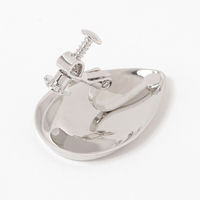 ニュアンスしずくイヤリング シルバー LAKOLE/ラコレ