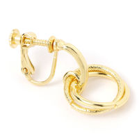 マットダブルサークルイヤリング ゴールド LAKOLE/ラコレ