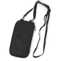 レディース メンズ ショルダーパスポートケース パスポートカバー ブラック LAKOLE/ラコレ