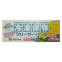 冷凍保存 フリーザーバッグ 小 16cm×17cm 1セット（1箱（25枚入）×60）大日産業