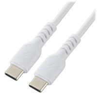 オーム電機 AudioComm PD対応 USBーC to 2m ホワイト SMT-L20DCC-W 1個