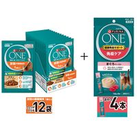 （数量限定） ピュリナワン 猫 水分補給セット 尿路の健康維持 1歳以上 チキン 50g 12袋 ＋ おやつ免疫ケア 14g 4本 1袋 ネスレ日本