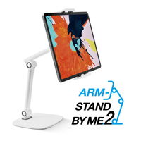 アーキサイト ARMーSTAND BY ME 2 スマホ・タブレット用アームスタンド AS-AMBM2-WH 1台