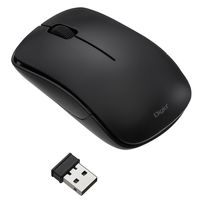 ナカバヤシ 無線静音 軽量50g 3ボタン BlueLEDマウス ブラック MUS-RKT186BK 1個