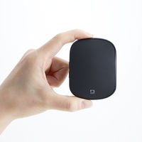 ナカバヤシ 無線静音 充電スライド式コンパクト 5ボタン BlueLEDマウス ブラック MUS-RKF235BK 1個