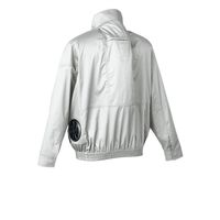 クロダルマ エアセンサー ハーネス対応長袖ジャンパー シルバー LL 258941-40-LL 1枚（直送品）