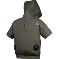 空調服(R) 半袖ブルゾン 14.4Vファンバッテリーセット カーキ×ブラック 3L 37-1501-40-3L-SK23021K9 1枚（直送品）