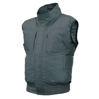 空調服(R)エレファン(R) ベスト グレー×ブラック 25Vファンバッテリーセット 4L EK3731-16-4L-SK25011K9（直送品）