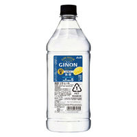 アサヒ GINON ジノン レモン 40度 1.8L ペット 1セット（1本×6） リキュール ジンベース　業務用　大容量