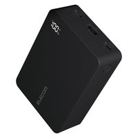 モバイルバッテリー 20400mAh 大容量 パソコン充電 PD 最大67W 残量表示 黒 EC-C44LBK エレコム 1個（直送品）