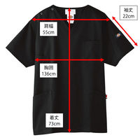 【再検品商品】フォーク ディッキーズ スクラブ ナイト 3L 7033sc-9-3L 1枚　スクラブ（わけあり品）