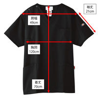 【再検品商品】フォーク ディッキーズ スクラブ ナイト L 7033sc-9-L 1枚　スクラブ（わけあり品）